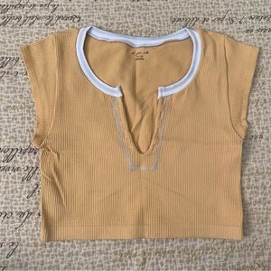 UO Out From Under Go For Gold Seamless Top